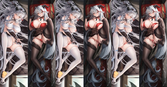 YC0212 碧蓝航线 艾吉尔 旗袍女仆